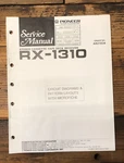 Pioneer RX-1310 Receiver Service Manual *original*. Fixed Price $14.97.